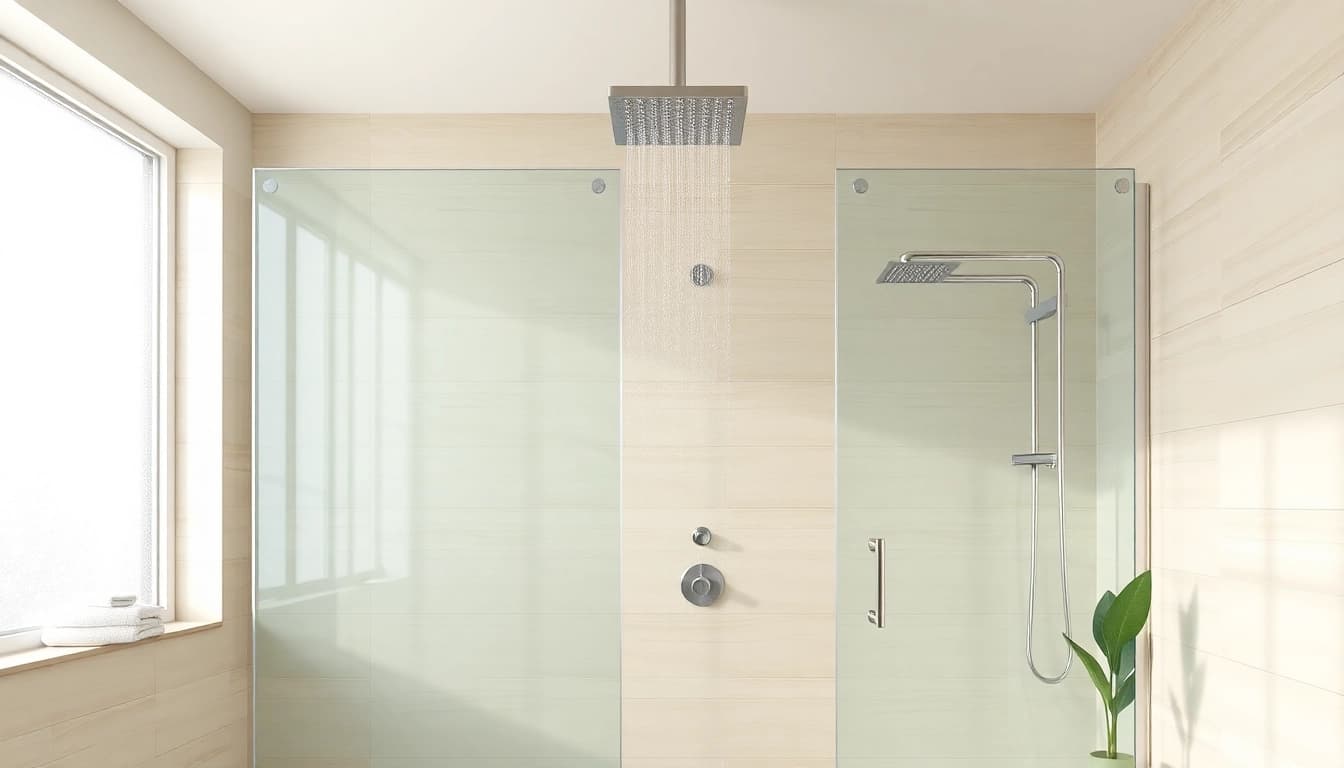 Experience sophisticated designs of elegant showers au with modern fixtures and serene settings.