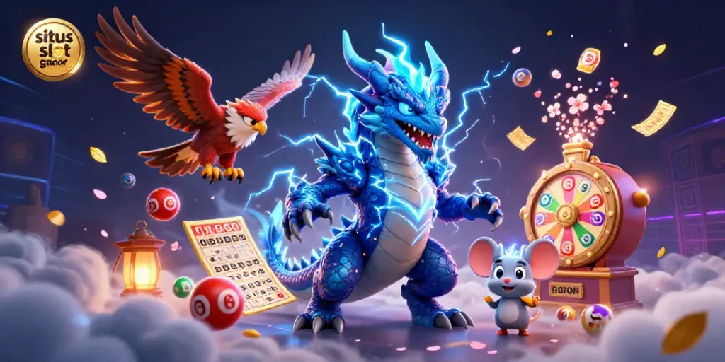 Experience thrilling wins with situs slot gacor, featuring vibrant characters and dynamic game elements.