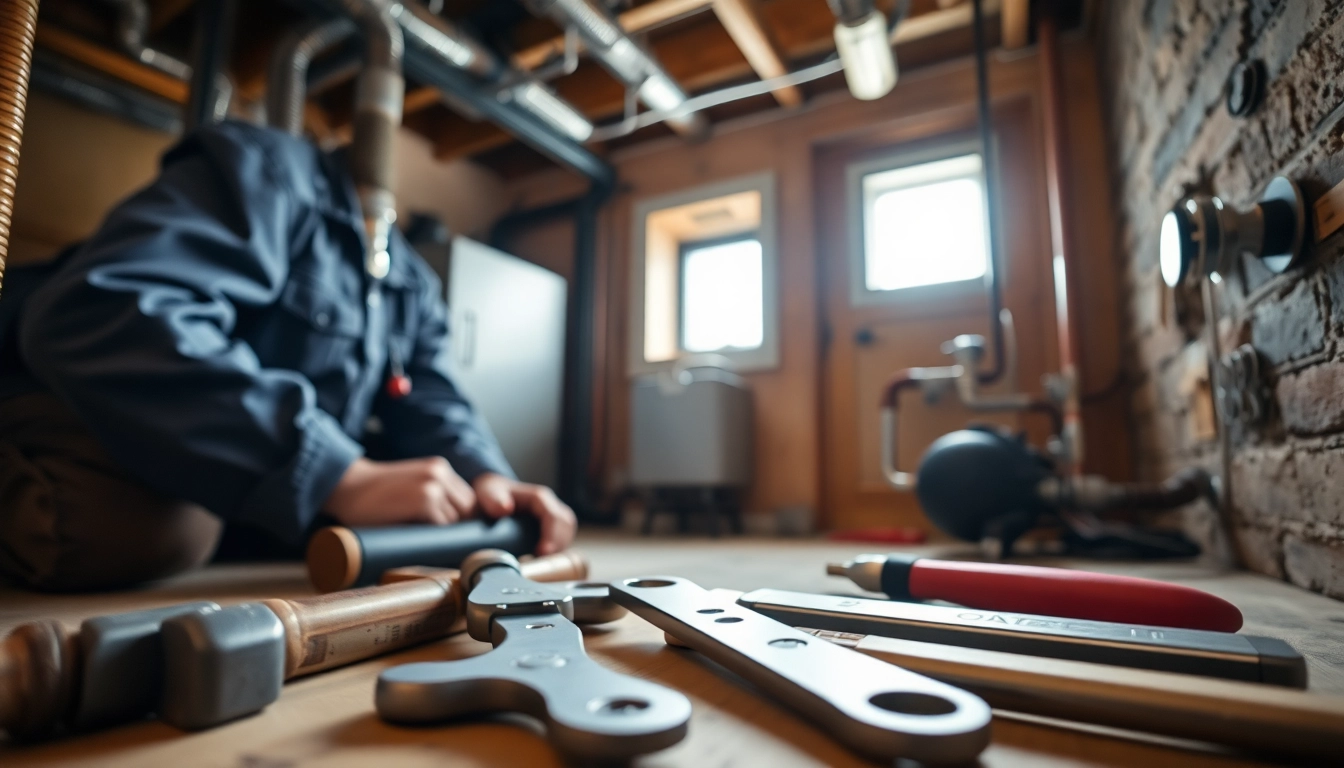 North shore plumbing and heating installation by a professional plumber in a residential setting.