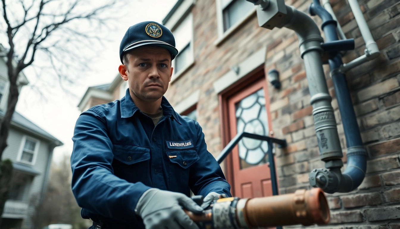 Emergency plumbing help for sewer backup with a licensed NYC plumber assisting a homeowner.