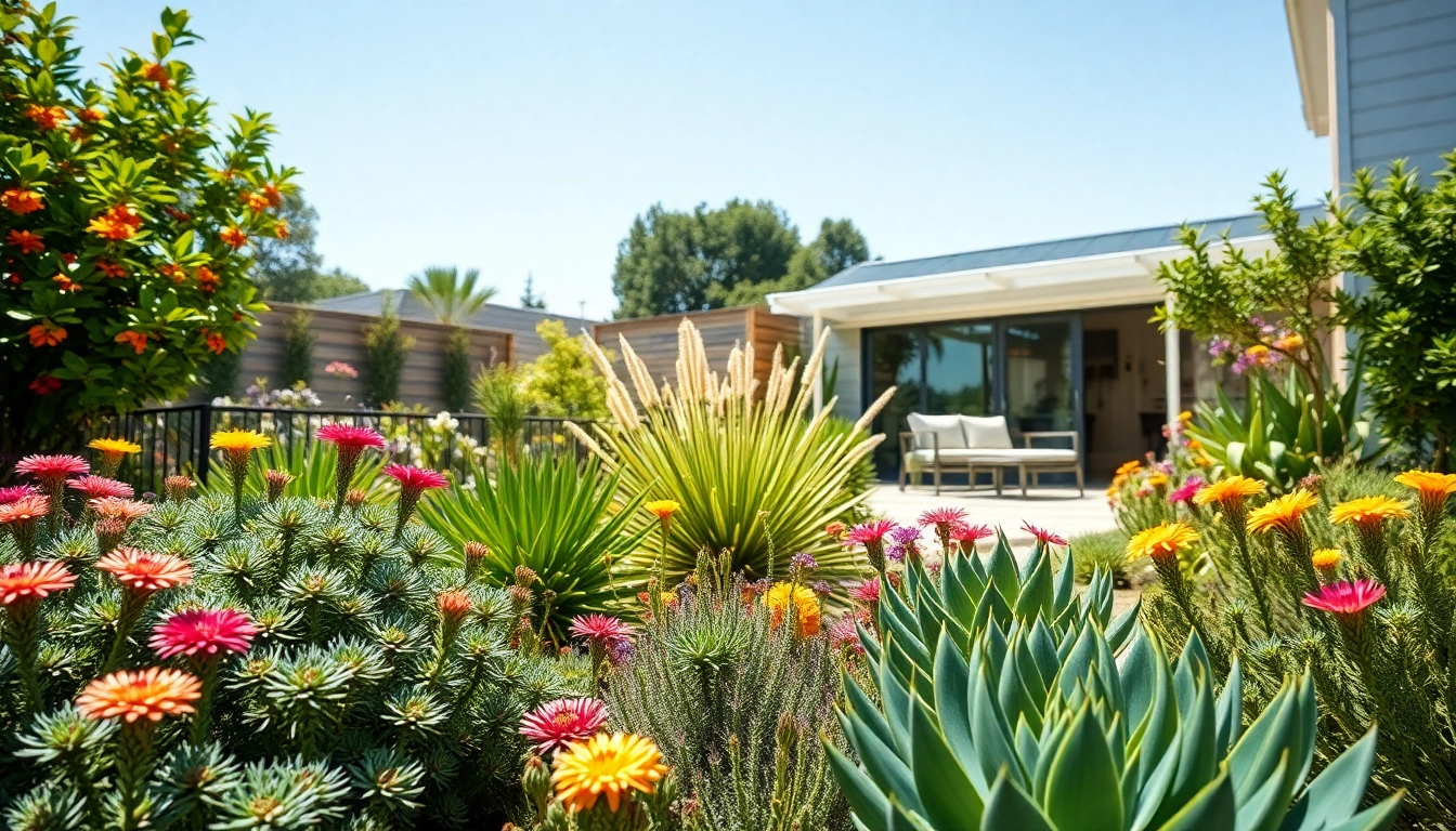 Drought-tolerant landscaping Bay Area with colorful native plants creating an eco-friendly look.