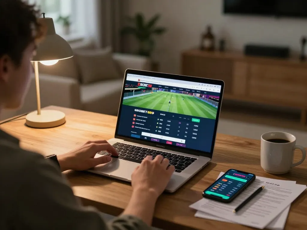 Sesi taruhan olahraga online SBOBET88 menunjukkan odds aktif dan catatan strategi