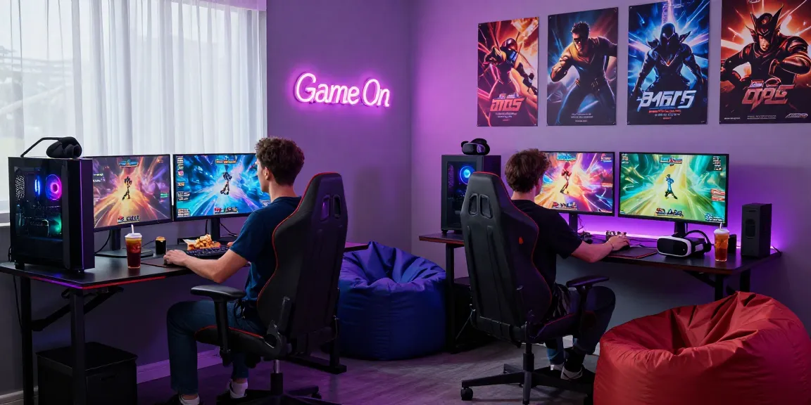 Immersed adult gamer engaging with various adult games in an exciting gaming room.