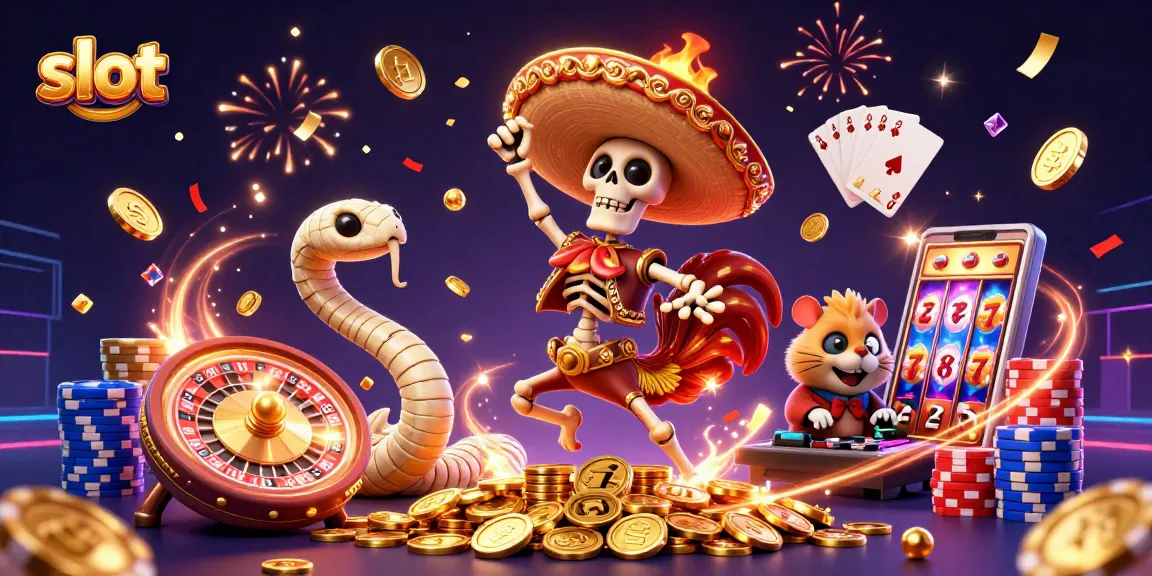Engage with thrilling slot action featuring vibrant characters and dynamic casino elements.