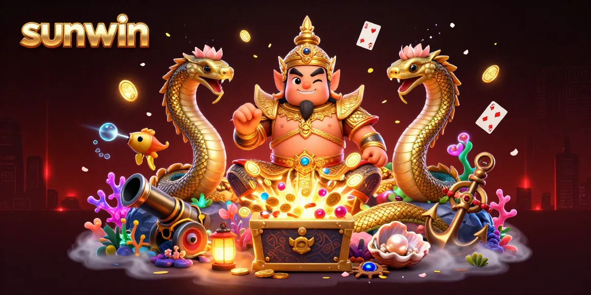 Experience the vibrant sunwin casino world with guardians, gems, and golden treasures.